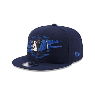 Blue Dallas Mavericks Hat - New Era NBA Logo Tear 9FIFTY Snapback Caps USA0978236